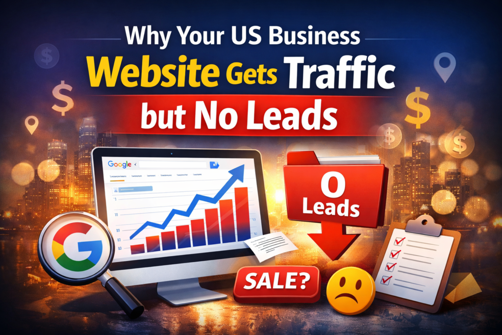 website gets traffic but no leads